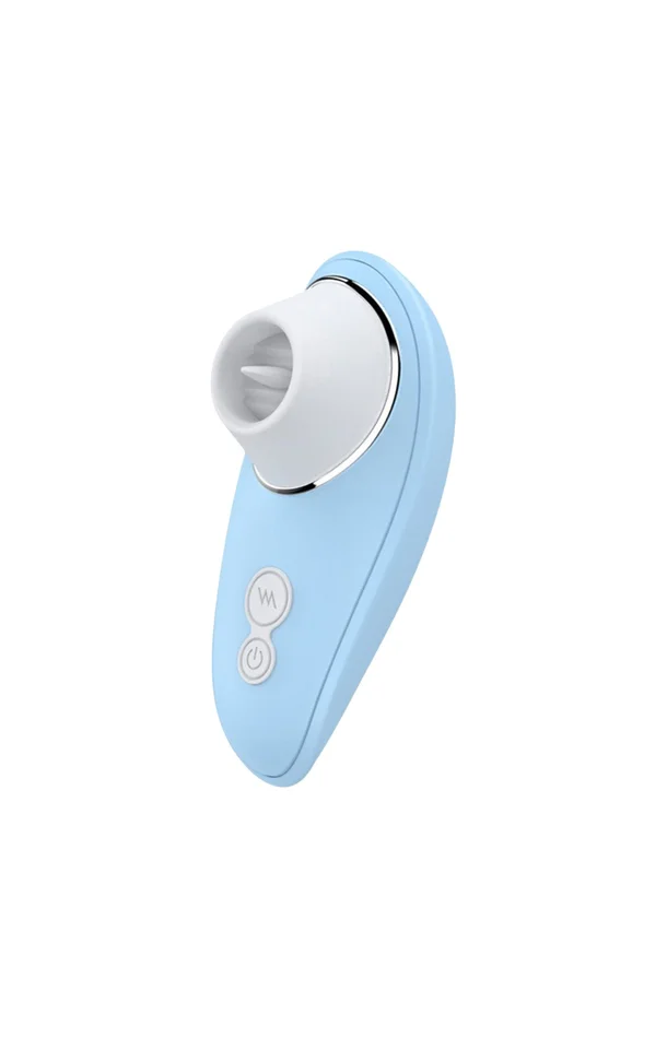 Stimulateur clitoridien – Langue vibrante – 12 modes – Bleu