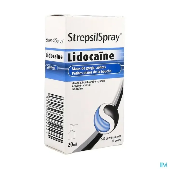 Strepsil spray lidocaine collutoire 20ml