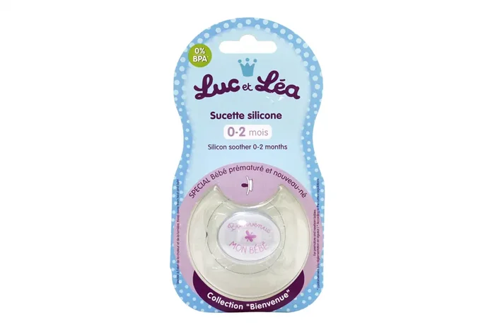 Sucette « bienvenue mon bébé » 0-2 mois rose