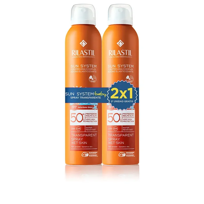 SUN SYSTEM 50+ BABY SPRAY TRANSPARENTE cofanetto 2 pz