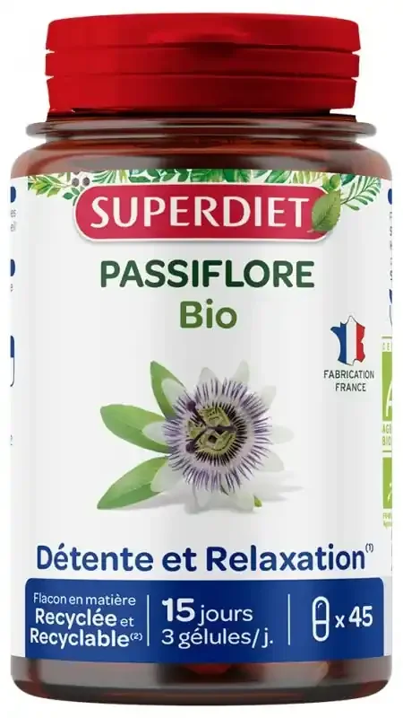Superdiet Passiflore Bio 45 Unités