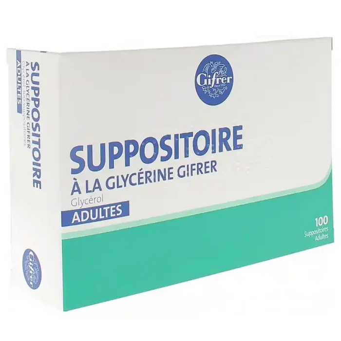 SUPPOSITOIRES à la GLYCERINE ADULTES X100 GIFRER