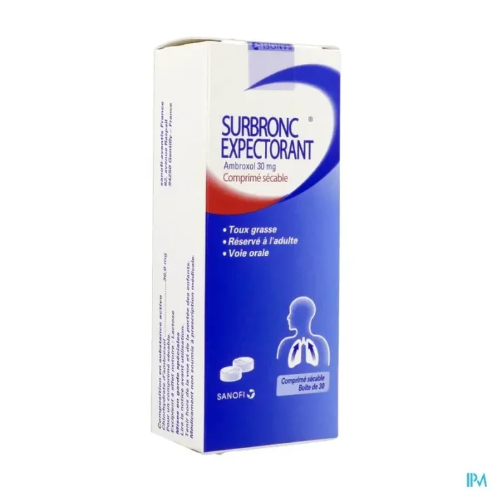 Surbronc expectorant ambroxol 30mg comprime sécable 30