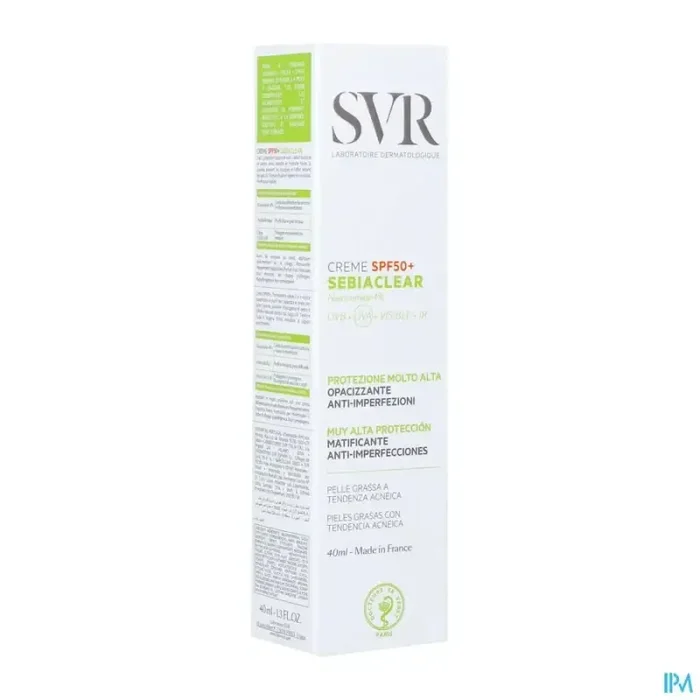 Svr sebiaclear crème matifiante SPF50+ 40ml