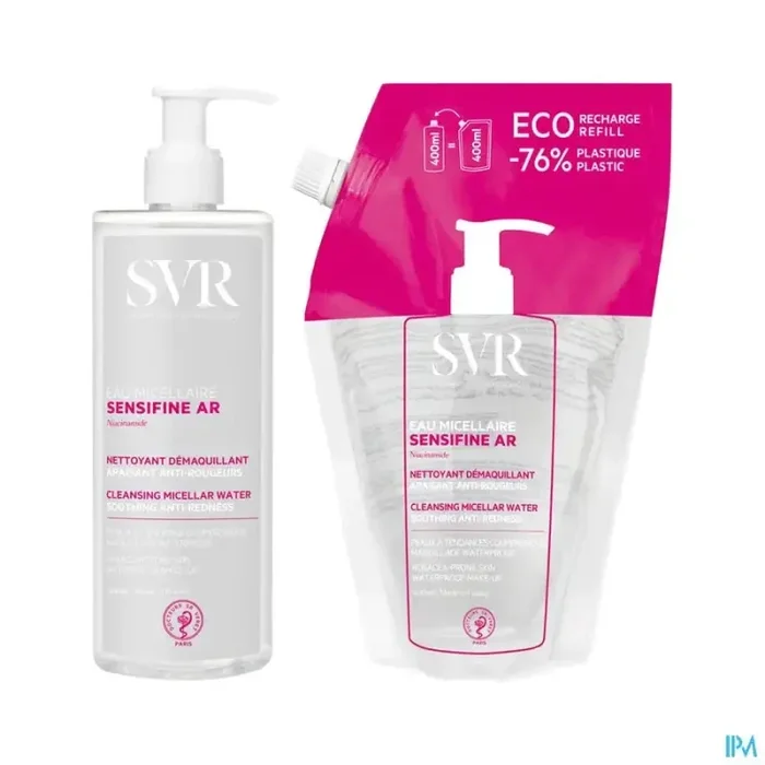 Svr sensifine ar eau micellaire 400ml + recharge 400ml