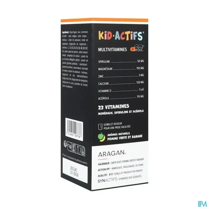 Synactifs kidactifs multivitamines solution buvable 125ml