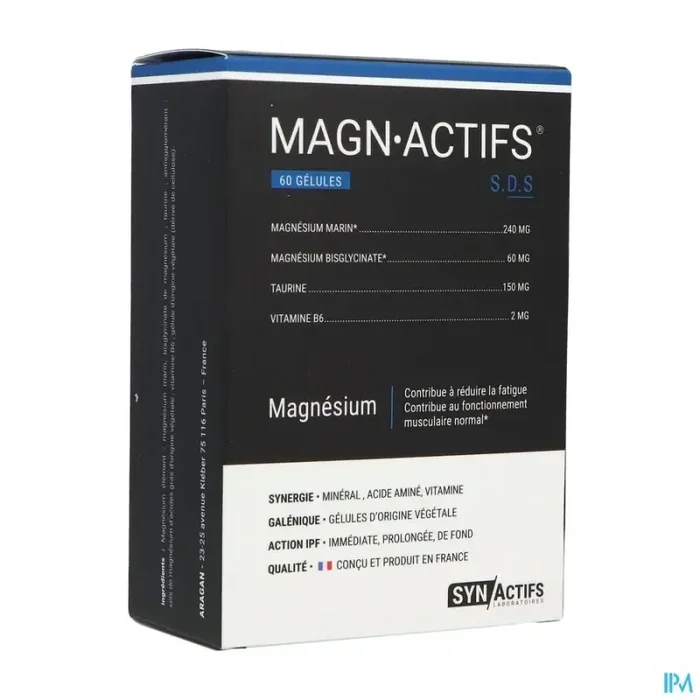Synactifs magn actifs gelule 60