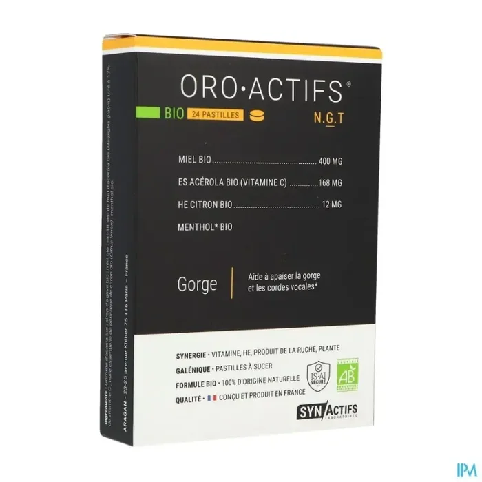 Synactifs oro actifs pastille bio 24