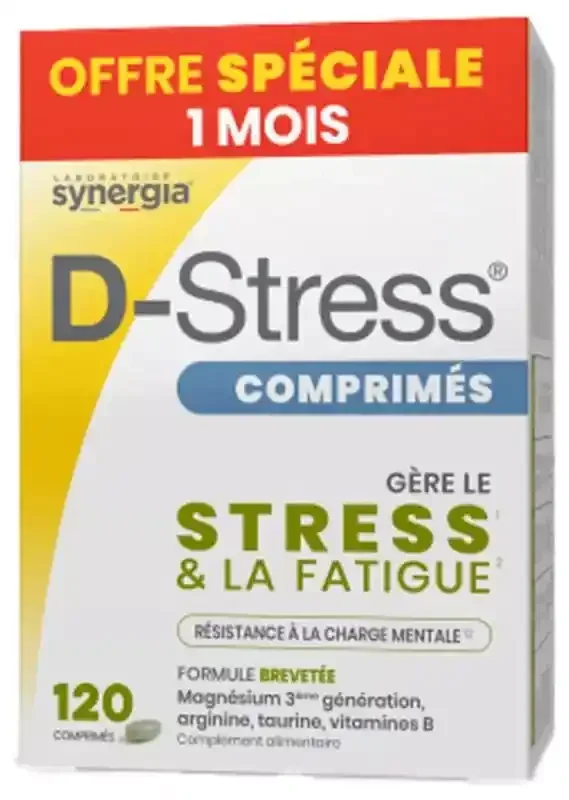 Synergia D-Stress Comprimé Pack Eco 1Mois – Boite de 120 Comprimés