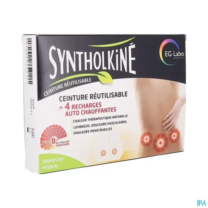 Syntholkine ceinture reutilisable + recharge auto chauffante 4