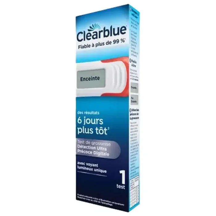 TEST DE GROSSESSE DETECTION ULTRA PRECOCE CLEARBLUE