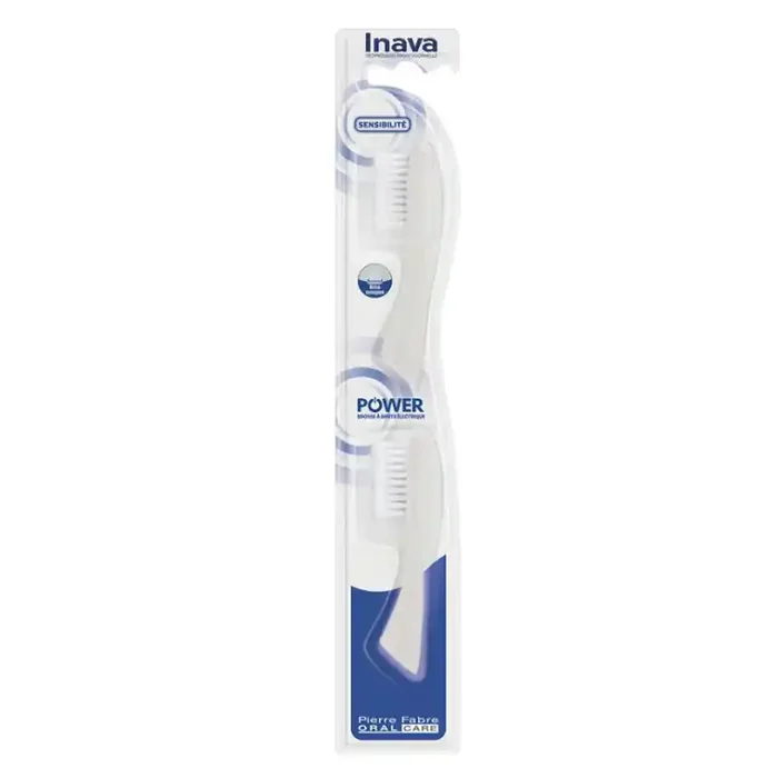 TÊTES DE BROSSE POUR INAVA POWER BROSSE A DENTS ELECTRIQUE PREMIUM