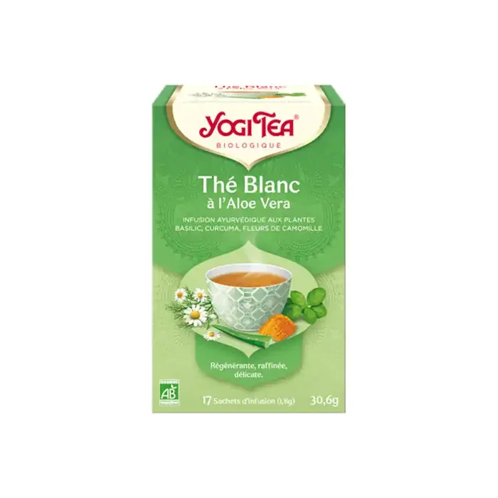THE BLANC à L‘ALOE VERA BIO 17 SACHETS YOGI TEA
