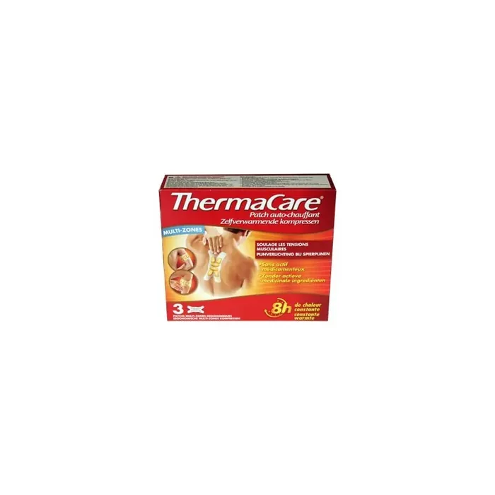 THERMACARE PATCH AUTO-CHAUFFANT 8H de CHALEUR MULTI ZONES X3 PFIZER