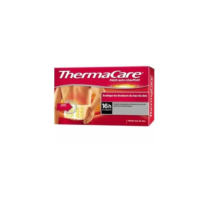 Thermacare patch auto-chauffant bas du dos boite de 2