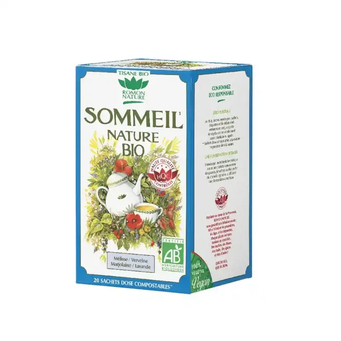 TISANE SOMMEIL BIO NATURE 20 sachets ROMON NATURE