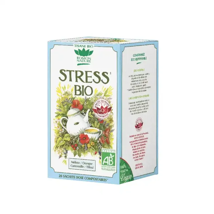 TISANE STRESS BIO 20 SACHETS ROMON NATURE