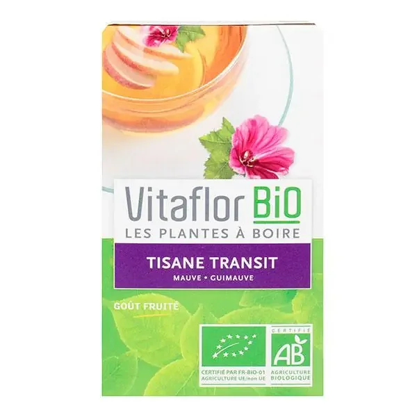 Tisane transit bio goût fruité 18 sachets
