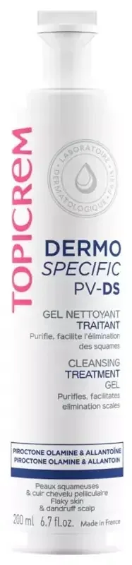 Topicrem DERMO SPECIFIC PV-DS Gel Nettoyant Traitant Squames 200 ml