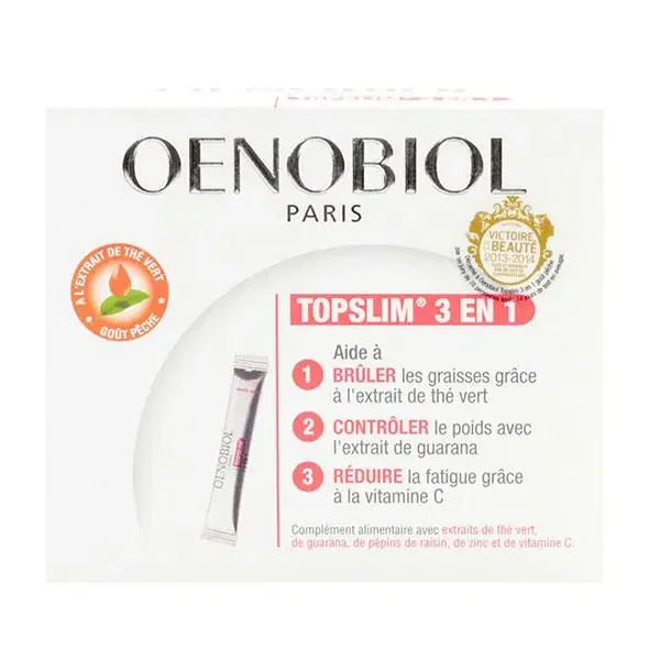Topslim 3 en 1 sachets goût pêche