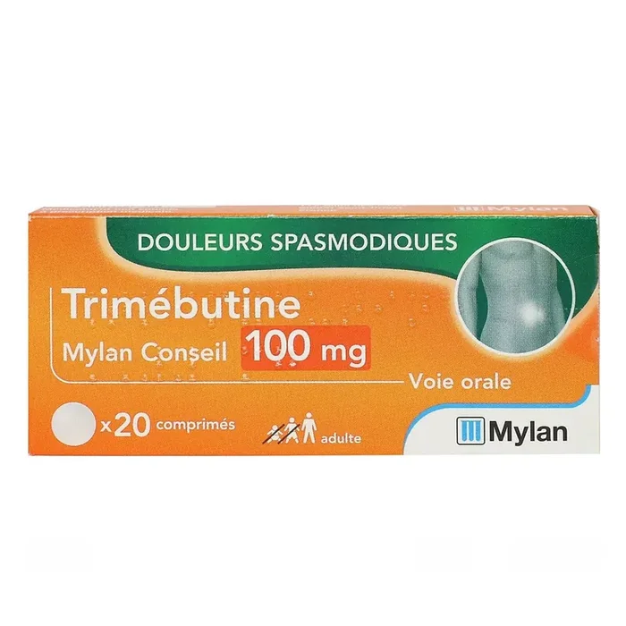 Trimébutine 100 mg – Douleurs spasmodiques – 20 comprimés