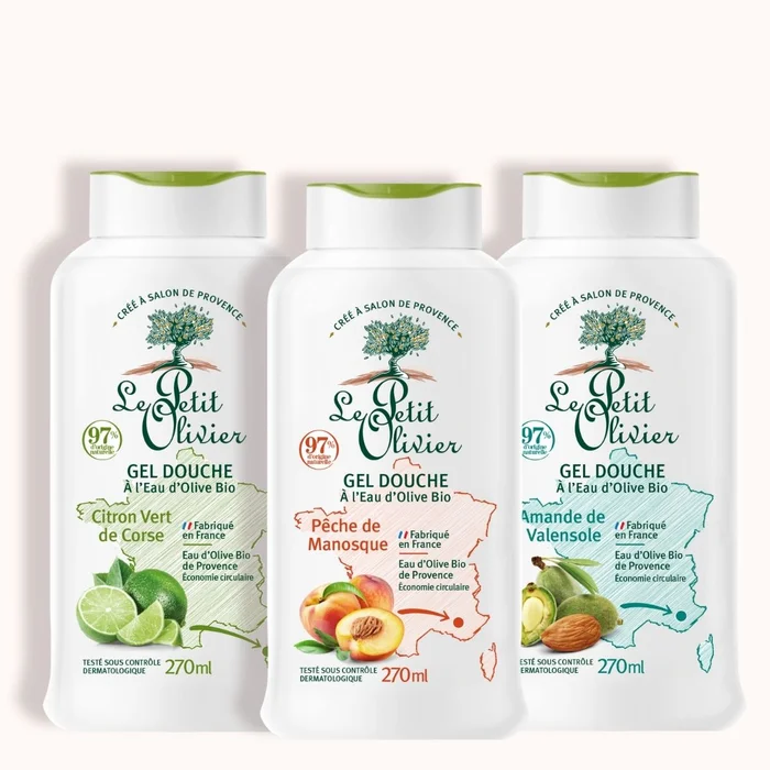 Trio Découverte – Gels Douches à l’Eau d’Olive Bio