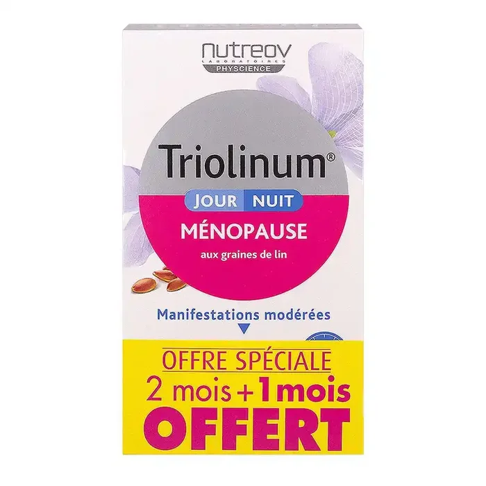 Triolinum ménopause jour/nuit 120 gélules + 60 offertes