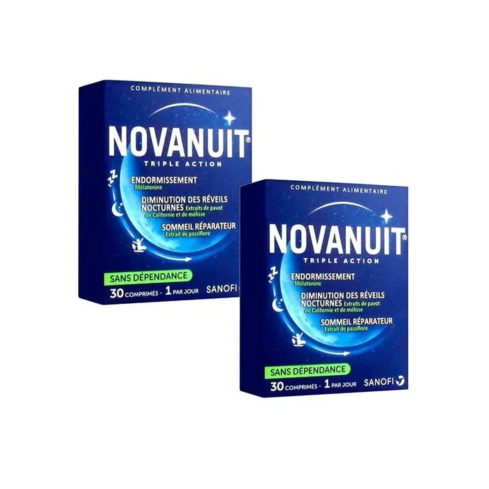 Triple Action 2×30 comprimés Novanuit