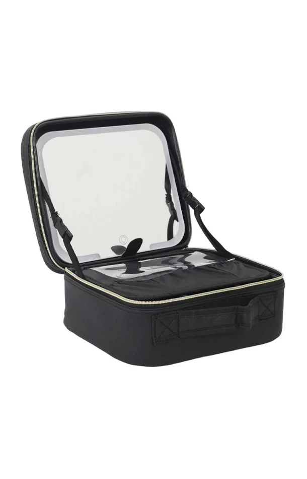 Trousse a maquillage avec miroir LED