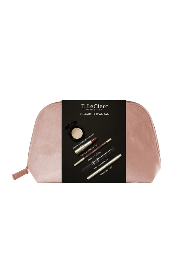 Trousse de maquillage – Glamour d’Antan – Teint, yeux & lèvres – 5 produits
