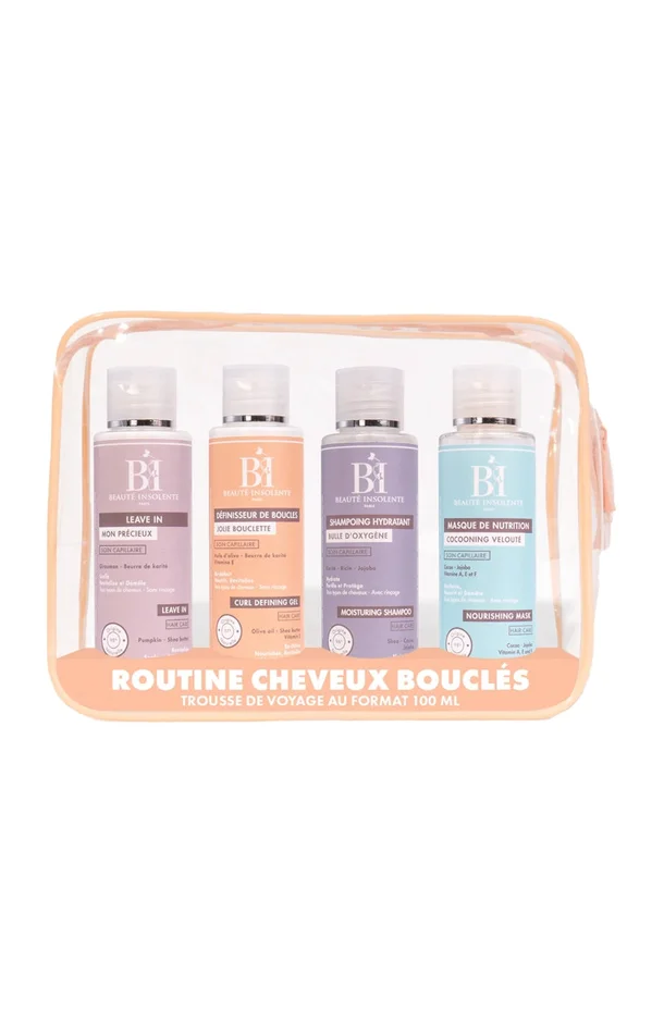Trousse de voyage – Cheveux bouclés – 4 x 100 ml