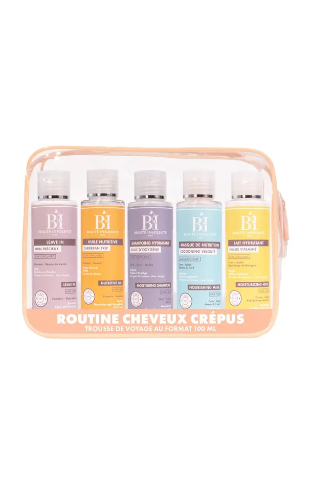 Trousse de voyage – Cheveux crépus – 5 x 100 ml