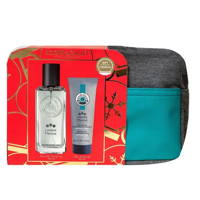 Trousse L‘homme Menthe eau toilette 100ml et gel douche 50ml offert