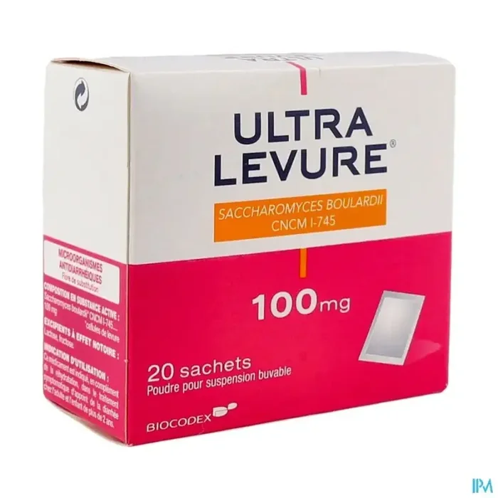 Ultra levure 100mg poudre pour suspension buvable sachet 20