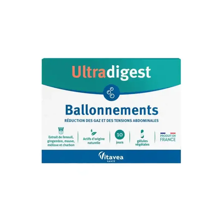 ULTRADIGEST BALLONNEMENT 10 GELULES VITAVEA