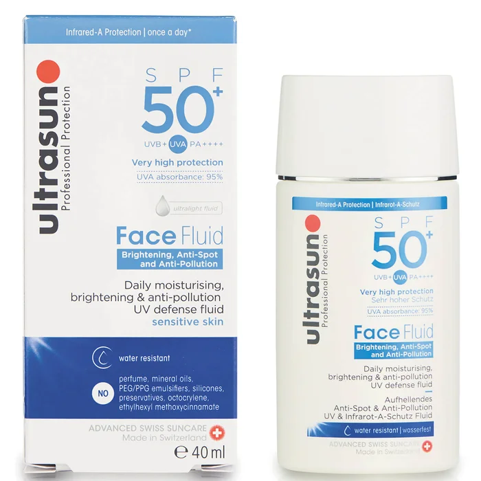 Ultrasun Fluide Antipollution Visage SPF 50+ 40 ml