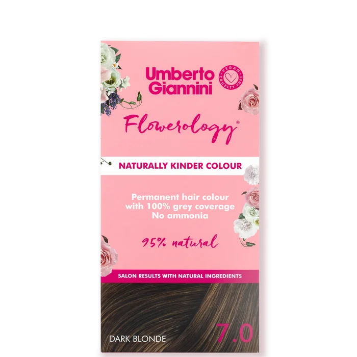 Umberto Giannini Flowerology Naturally Kinder Colour Coloration – 7.0 Blond Foncé 195 ml