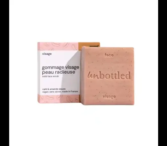 Unbottled Gommage visage peau radieuse Unbottled – pain de 90g