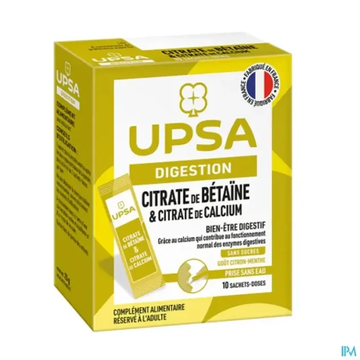 Upsa citrate de betaine citrate de calcium sachet dose 10