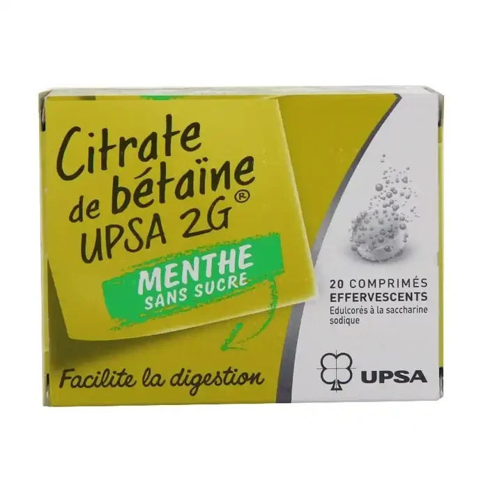 UPSA Citrate de Betaine menthe sans sucre 20gr