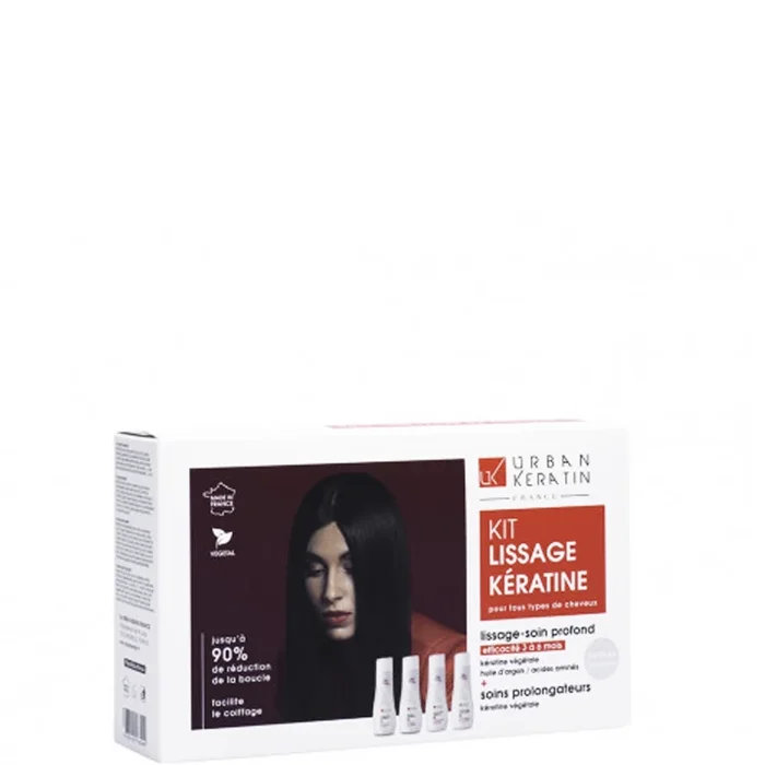 Urban Keratin Coffret Soin Cheveux Kit Lissage Kératine