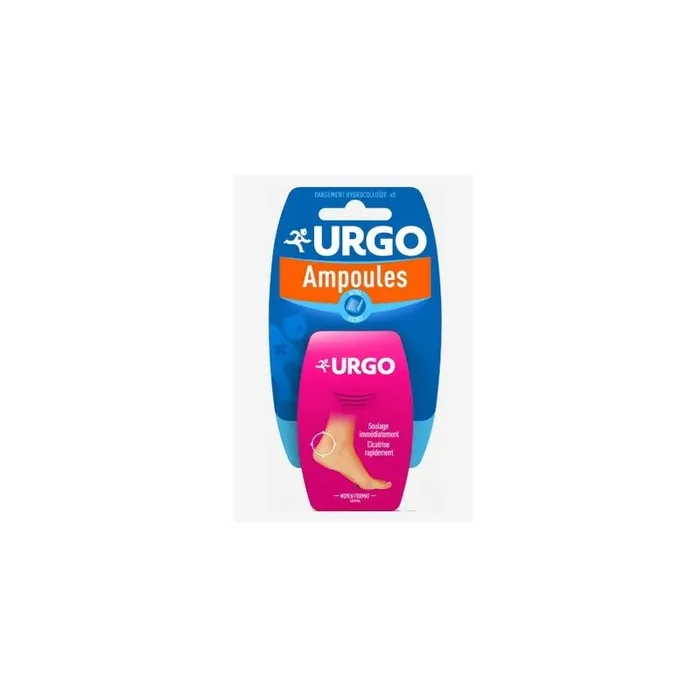URGO AMPOULES HYDROCOLLOIDE MOYEN FORMAT 5 PANSEMENTS URGO