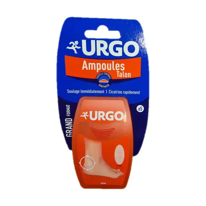 URGO AMPOULES TALONS GRAND FORMAT 5 PANSEMENTS URGO