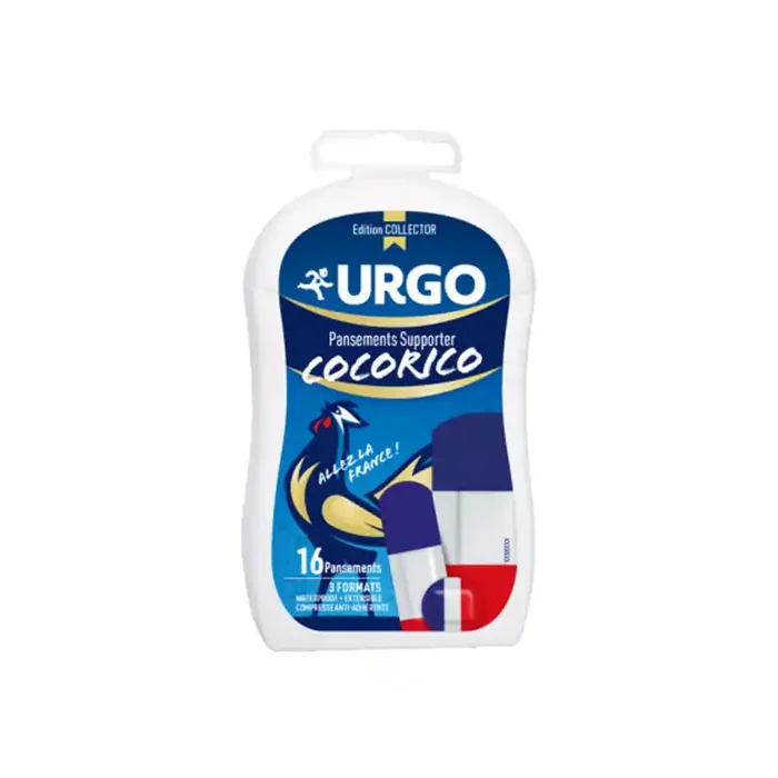 Urgo Cocorico 16 pansements supporter 3 formats waterproof