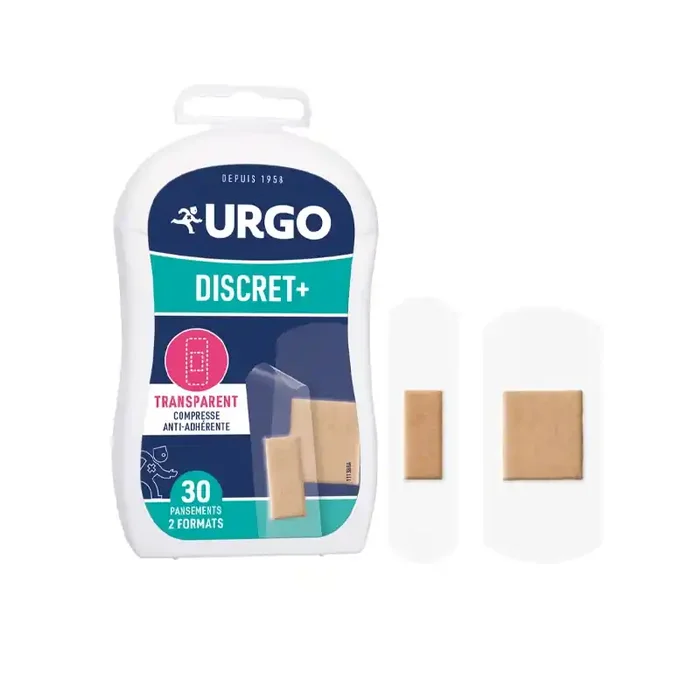 URGO PANSEMENT DISCRET+ TRANSPARENT X 30