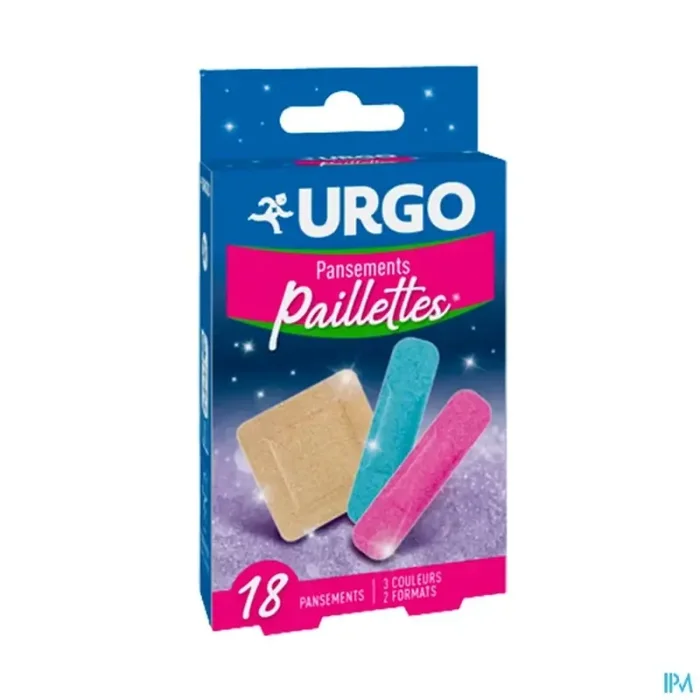 Urgo pansement paillettes predecoupe x18