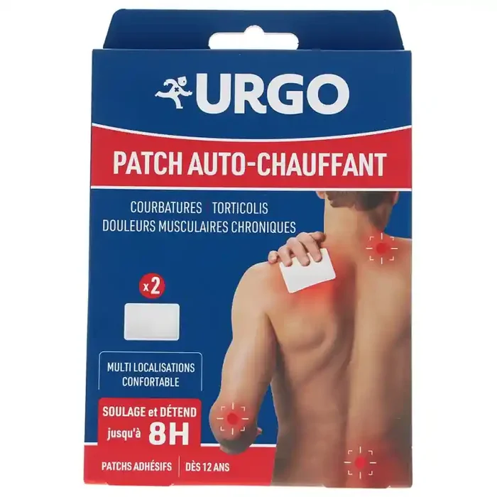 URGO PATCH AUTO-CHAUFFANT MULTI LOCALISATIONS 8H X2