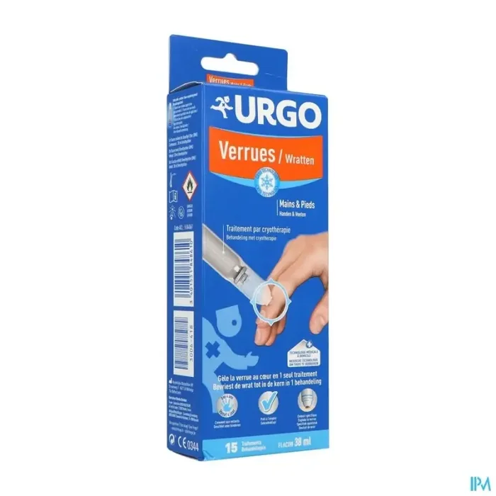 Urgo verrues mains pieds cryotherapie 38ml