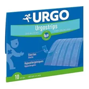 Urgostrips – Bandelettes Sutures stérilisées prédécoupées – 10 x 6 cm – Par 10
