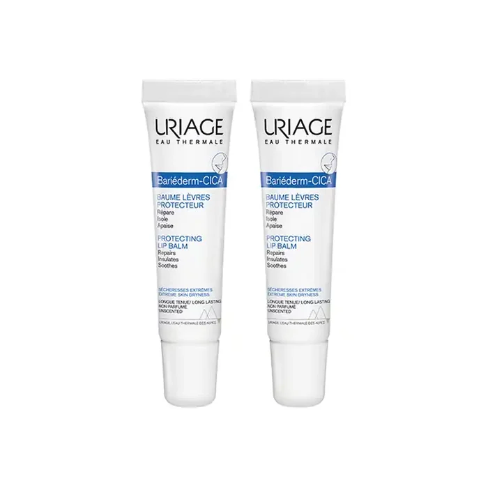 Uriage Beriederm-Cica baume levres protecteur lot de 2x15ml